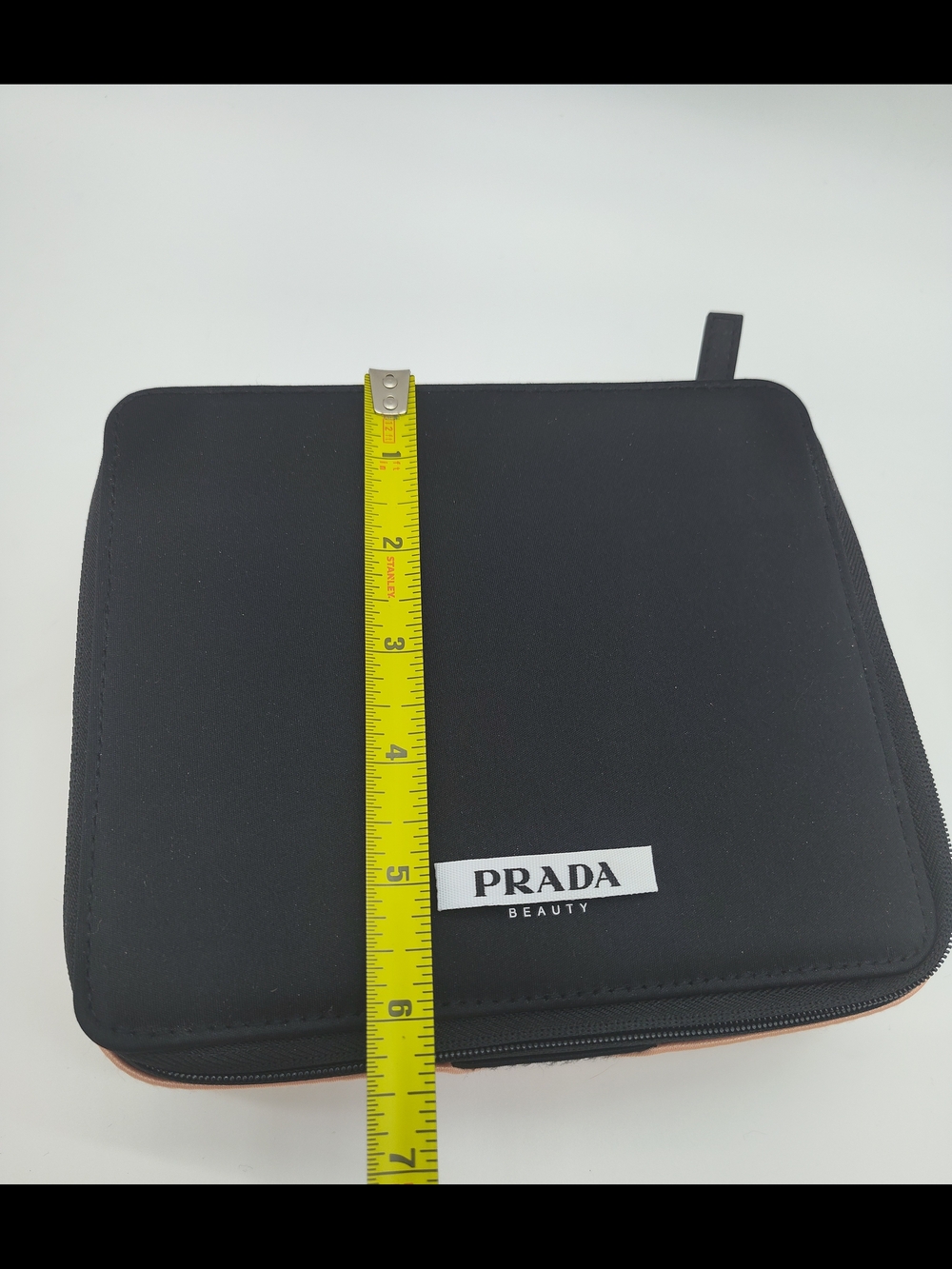 PRADA Beauty Train Case Vanity Storage Box Hair Clips Pink Black Travel NWOT - Picture 10 of 11